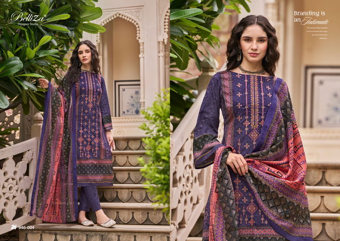 Bin Saeed Vol 5 By Belliza Cotton Digital Printed Dress Material Wholesale Price In Surat
